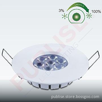 IP54 Patented Dimmable 8W LED Downlight White&Silver